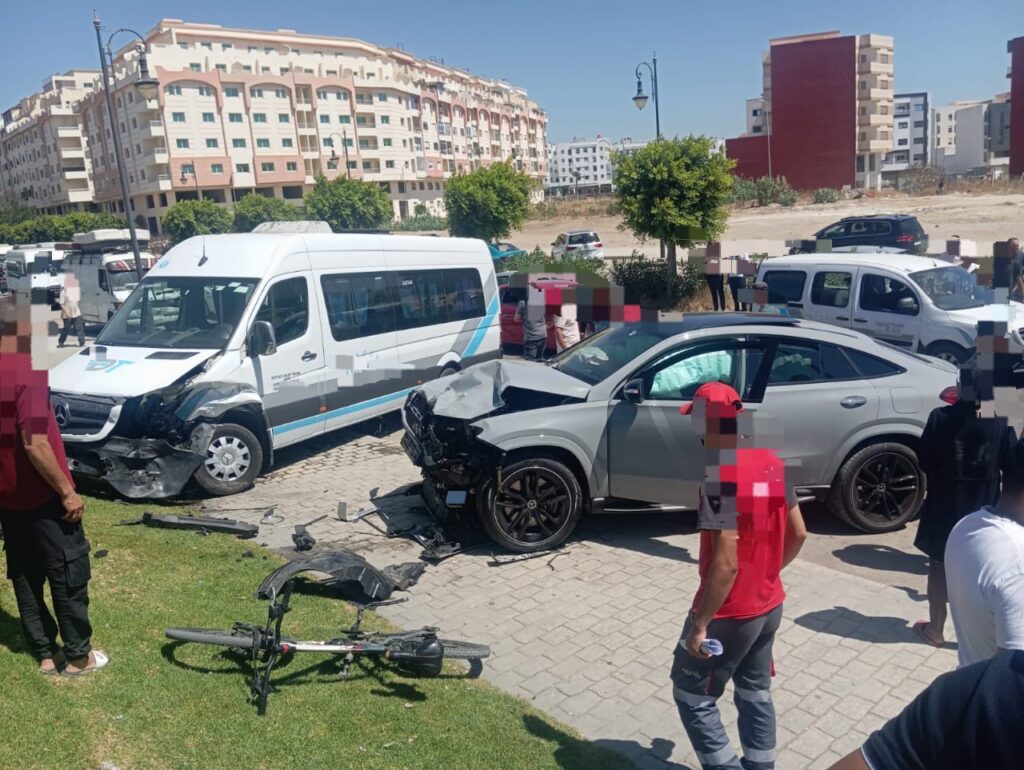 حادث سير مروع في منطقة العرفان 2 بمدينة طنجة