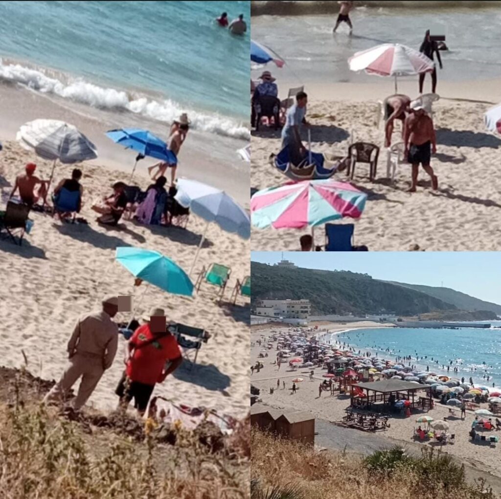 فوضى بشاطئ سيدي قنقوش نواحي طنجة