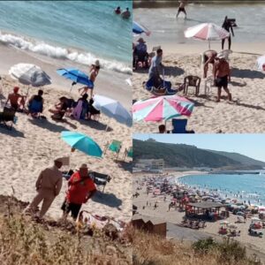 فوضى بشاطئ سيدي قنقوش نواحي طنجة