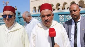 وفد رفيع المستوى برئاسة نقيب الشرفاء الأدارسة يترحم على روحي جلالتي المغفور لهما محمد الخامس والحسن الثاني