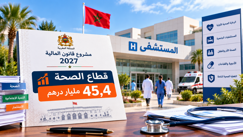 مشروع مالية 2027 يرفع ميزانية الصحة إلى 45,4 مليار درهم