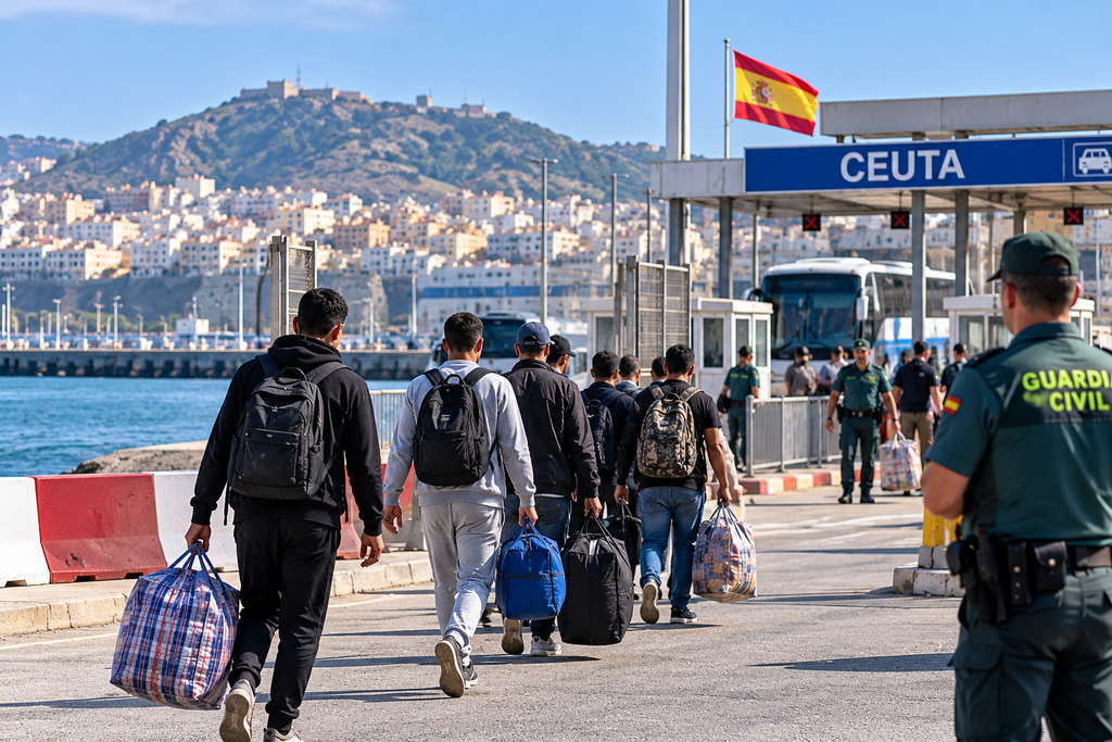 إسبانيا تعيد مهاجرين من سبتة إلى المغرب