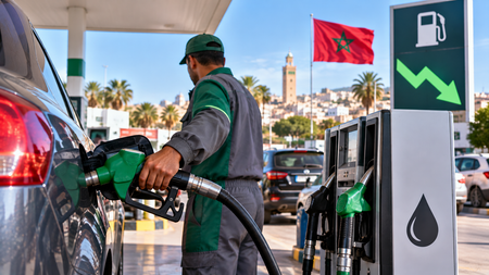 تخفيض جديد في سعر الغازوال بالمغرب بـ20 سنتيما للتر تخفيض جديد في سعر الغازوال بالمغرب بـ20 سنتيما للتر