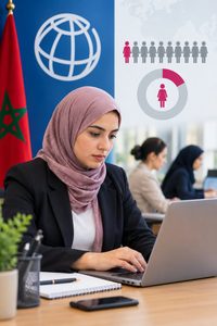 مشاركة النساء في سوق الشغل بالمغرب دون 20%